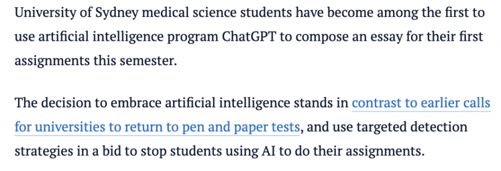 澳洲大學解禁ChatGPT？居然讓學生用Chat GPT寫作業！還強調有必要教學生如何有效和合法地使用AI。