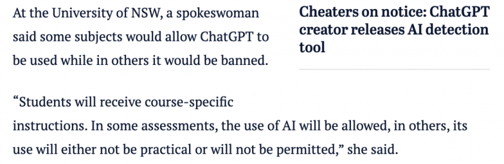 澳洲大學解禁ChatGPT？居然讓學生用Chat GPT寫作業！還強調有必要教學生如何有效和合法地使用AI。